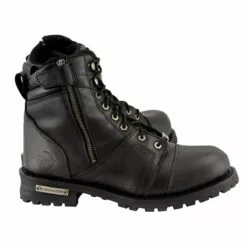 Milwaukee Leather MBM9000 Men's Black Lace-Up Motorcycle Riding Leather Boots With Side Zipper Entry 20 Milwaukee Leather MBM9000 Men's Black Lace-Up Motorcycle Riding Leather Boots With Side Zipper Entry -Winter shoes Sales Shop mbm9000 7 edit a