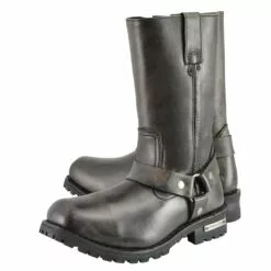 Milwaukee Leather MBM9005W Men's Classic Distressed Brown 'Wide Width' 11-inch Harness Square Toe Motorcycle Boots -Winter shoes Sales Shop mbm9005 3 edit a