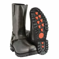 Milwaukee Leather MBM9005W Men's Classic Distressed Brown 'Wide Width' 11-inch Harness Square Toe Motorcycle Boots -Winter shoes Sales Shop mbm9005 8 edit a