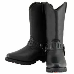Milwaukee Leather MBM9015 Men’s Black 11-Inch Western Style Harness Motorcycle Boots 15 Milwaukee Leather MBM9015 Men’s Black 11-Inch Western Style Harness Motorcycle Boots -Winter shoes Sales Shop mbm9015 2 edit a