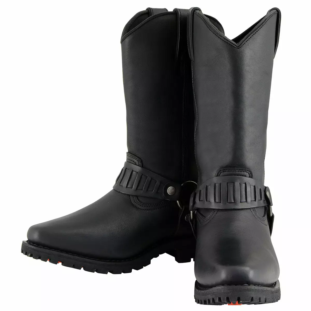 Milwaukee Leather MBM9015 Men’s Black 11-Inch Western Style Harness Motorcycle Boots 6 Milwaukee Leather MBM9015 Men’s Black 11-Inch Western Style Harness Motorcycle Boots - Image 4