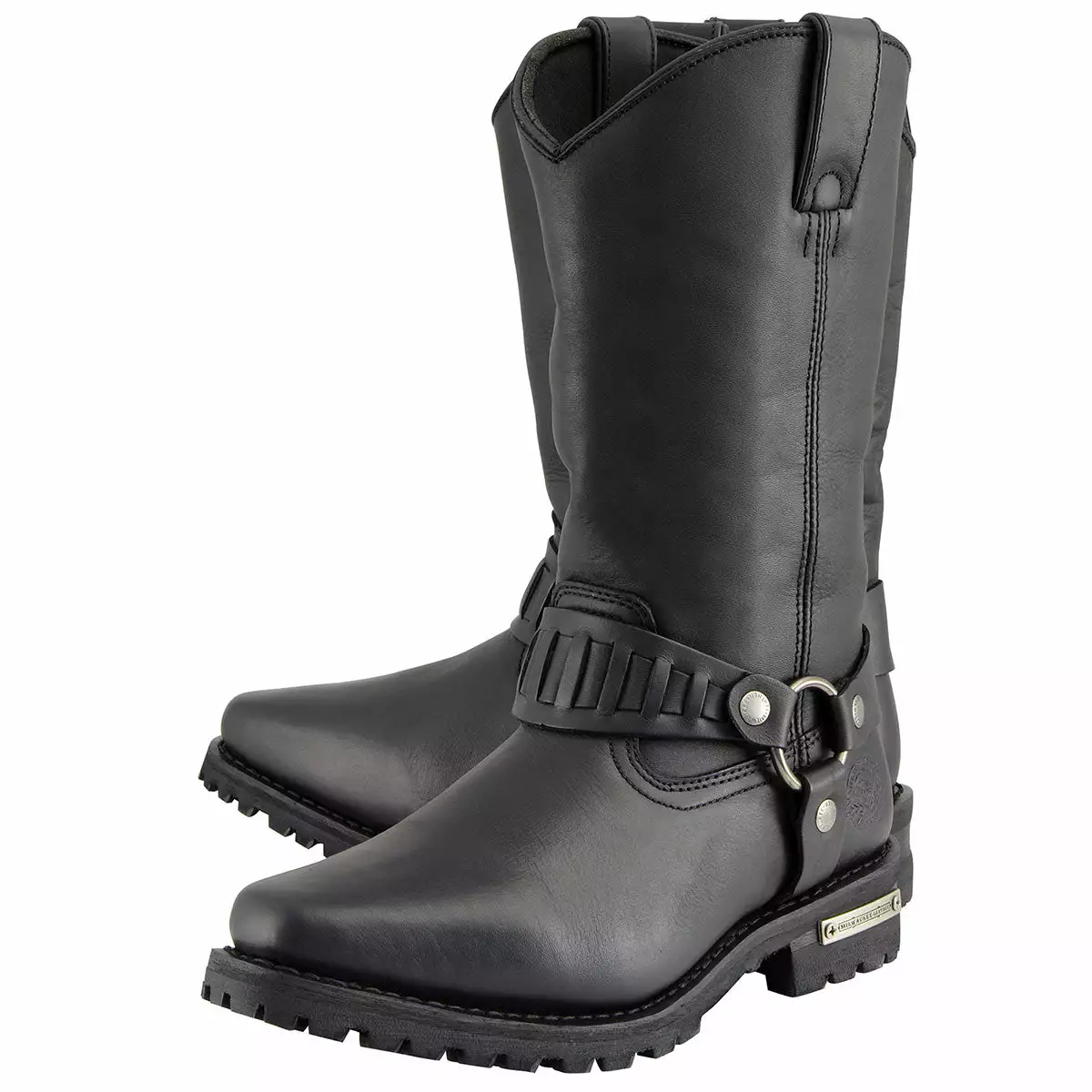Milwaukee Leather MBM9015 Men’s Black 11-Inch Western Style Harness Motorcycle Boots 7 Milwaukee Leather MBM9015 Men’s Black 11-Inch Western Style Harness Motorcycle Boots - Image 5