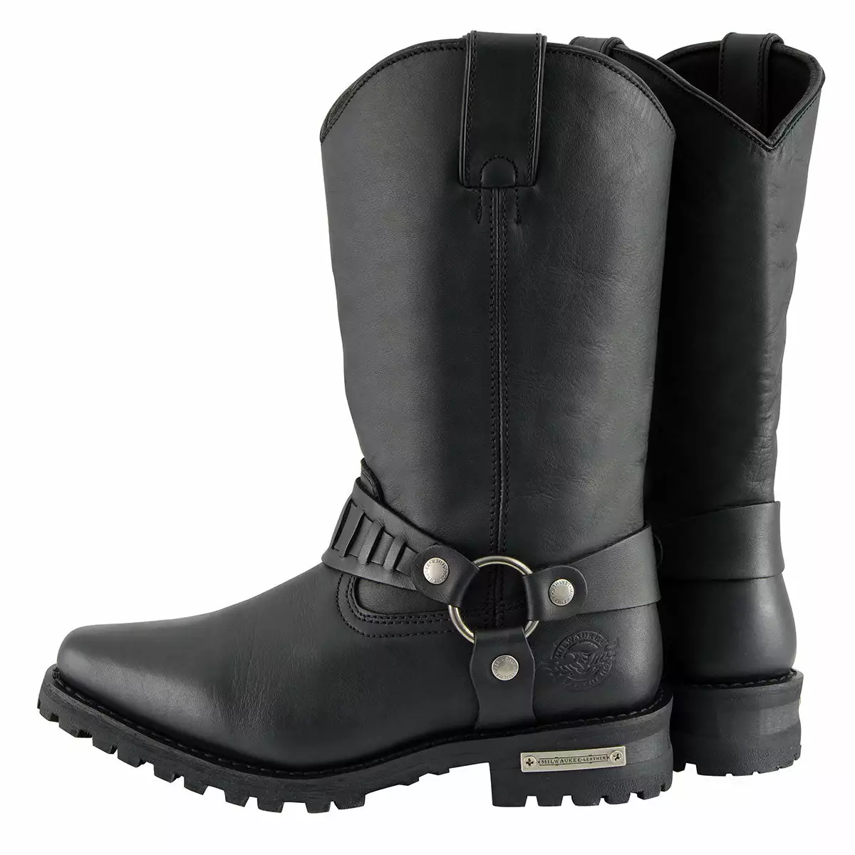 Milwaukee Leather MBM9015 Men’s Black 11-Inch Western Style Harness Motorcycle Boots 8 Milwaukee Leather MBM9015 Men’s Black 11-Inch Western Style Harness Motorcycle Boots - Image 6