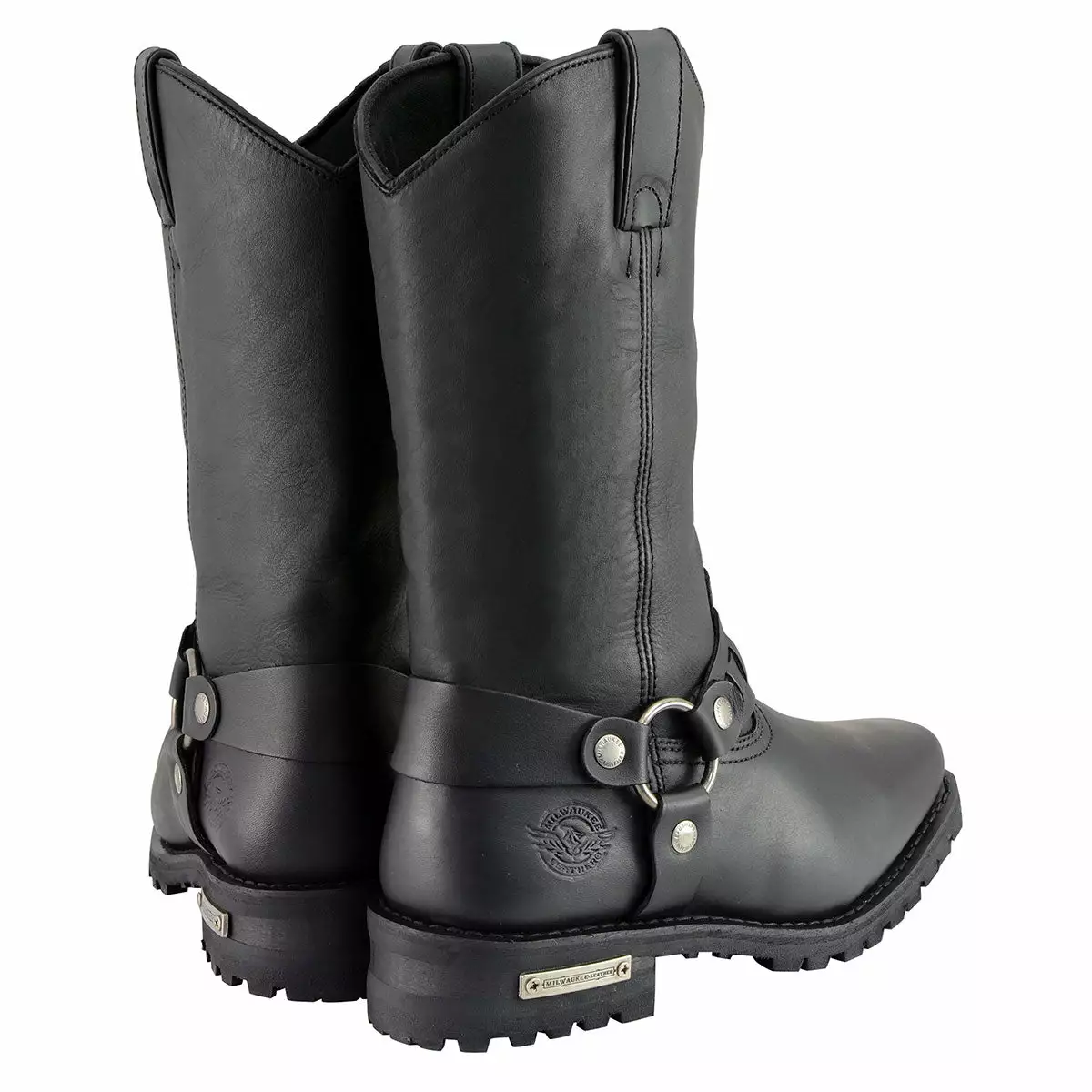 Milwaukee Leather MBM9015 Men’s Black 11-Inch Western Style Harness Motorcycle Boots 10 Milwaukee Leather MBM9015 Men’s Black 11-Inch Western Style Harness Motorcycle Boots - Image 8
