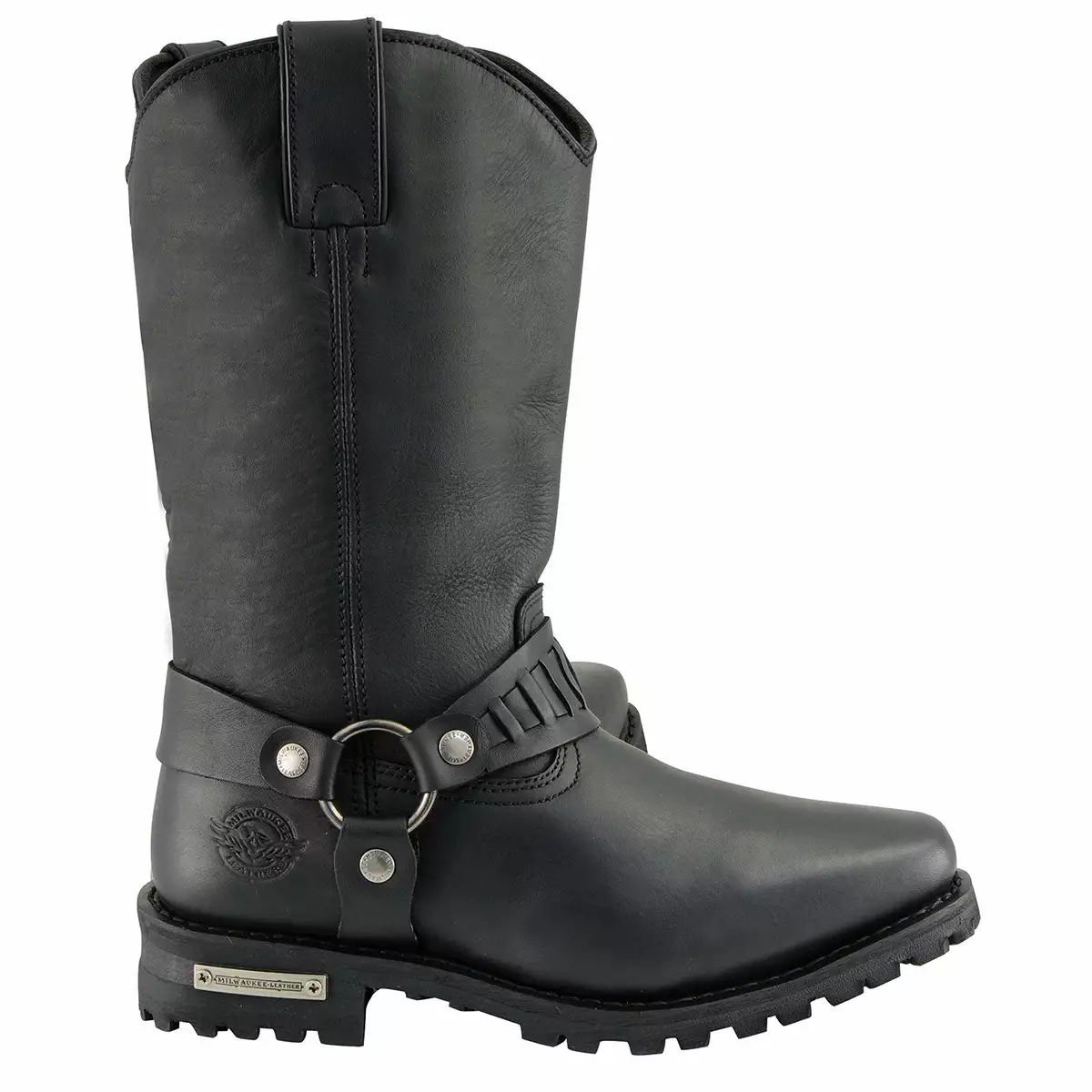 Milwaukee Leather MBM9015 Men’s Black 11-Inch Western Style Harness Motorcycle Boots 11 Milwaukee Leather MBM9015 Men’s Black 11-Inch Western Style Harness Motorcycle Boots - Image 9