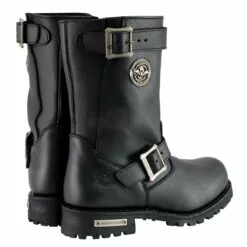 Milwaukee Leather MBM9020W Men's Black 'Wide-Width' 11-Inch Classic Engineer Motorcycle Leather Boots -Winter shoes Sales Shop mbm9020 6 edit a