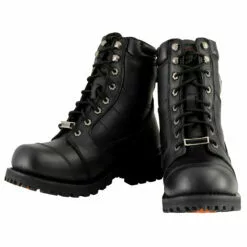 Milwaukee Leather MBM9030W Men's Black 'Wide-Width' 8-inch Lace-Up Classic Logger Boots -Winter shoes Sales Shop mbm9030 2 edit a 20ca196f 2932 4c2b a03a f6ef8f810ff5