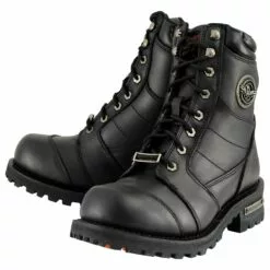 Milwaukee Leather MBM9030 Men's Black 8-inch Lace-Up Classic Logger Boots -Winter shoes Sales Shop mbm9030 3 edit a