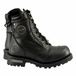 Milwaukee Leather MBM9030W Men's Black 'Wide-Width' 8-inch Lace-Up Classic Logger Boots -Winter shoes Sales Shop mbm9030 7 edit a 369e79c0 22bc 4617 b803 4e8fb54ad34e
