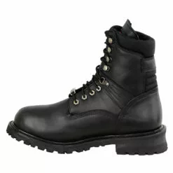 Milwaukee Leather MBM9036WP Men's Black 'Wide Width' 7-inch Lace To Toe Waterproof Leather Boots -Winter shoes Sales Shop mbm9036wp i edit a