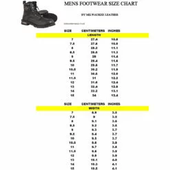 Milwaukee Leather MBM9036WP Men's Black 'Wide Width' 7-inch Lace To Toe Waterproof Leather Boots -Winter shoes Sales Shop mbm9036wp size chart edit a