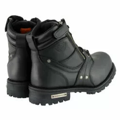 Milwaukee Leather MBM9050 Men's Black 6-inch Lace-Up Boots With Zipper Closure -Winter shoes Sales Shop mbm9050 6 edit a 1f132656 5cdf 4713 8c8b 79ba35f57141