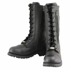 Milwaukee Leather MBM9069 Men’s Tall 'Tactical Style' Black Lace-Up Leather Boots With Buckles And Zipper Storage Pocket 17 Milwaukee Leather MBM9069 Men’s Tall 'Tactical Style' Black Lace-Up Leather Boots With Buckles And Zipper Storage Pocket -Winter shoes Sales Shop mbm9069 2