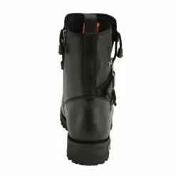 Milwaukee Leather MBM9076 Men’s Black 'Tactical' Logger Leather Boots With Buckle Enhancement -Winter shoes Sales Shop mbm9076 6