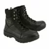 Milwaukee Leather MBM9081 Men’s Black 'Tactical' Lace-Up Leather Boots -Winter shoes Sales Shop mbm9081