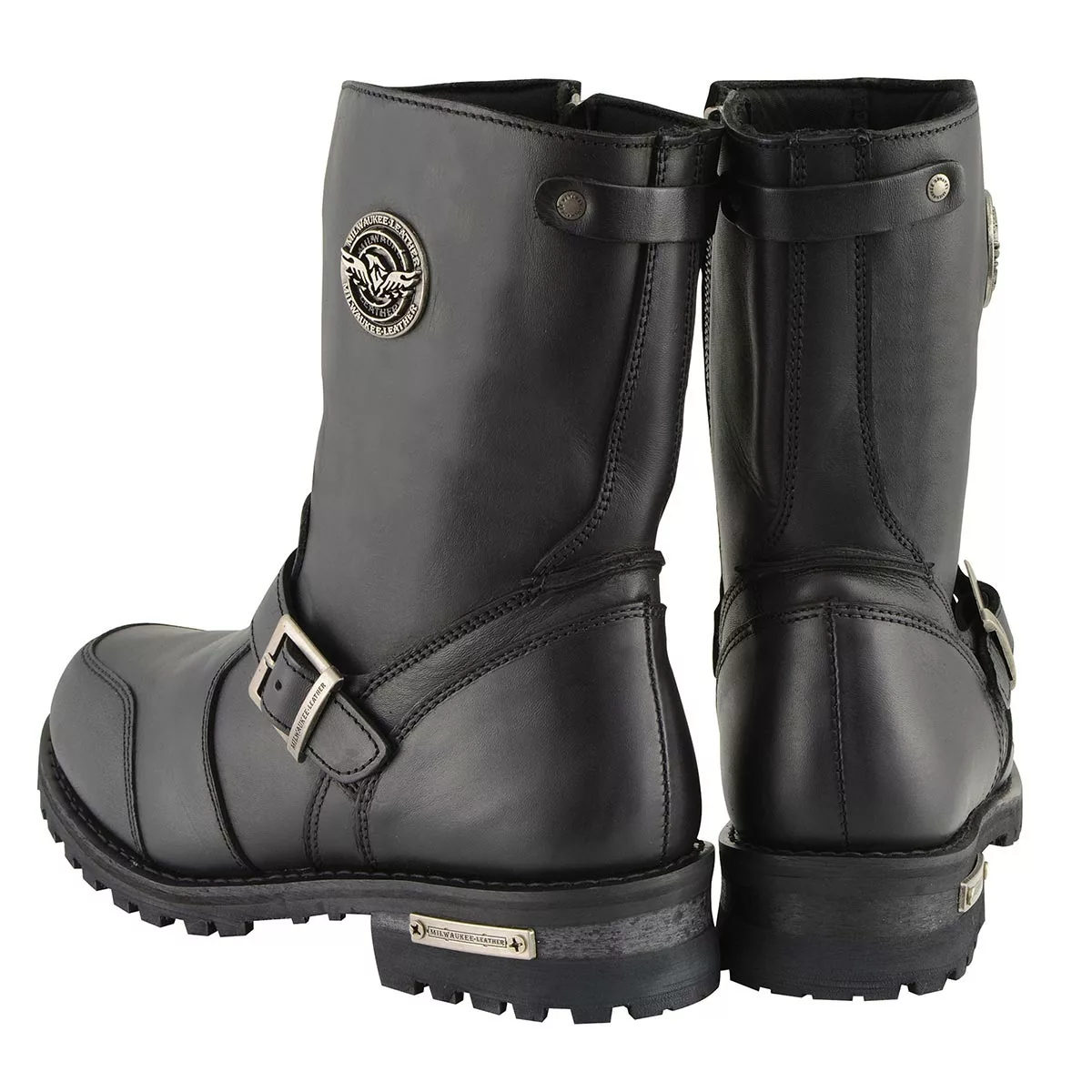 Milwaukee Leather MBM9090W Men's Black 'Wide Width' Classic Engineer Boots With Abrasion Guard 9 Milwaukee Leather MBM9090W Men's Black 'Wide Width' Classic Engineer Boots With Abrasion Guard - Image 7