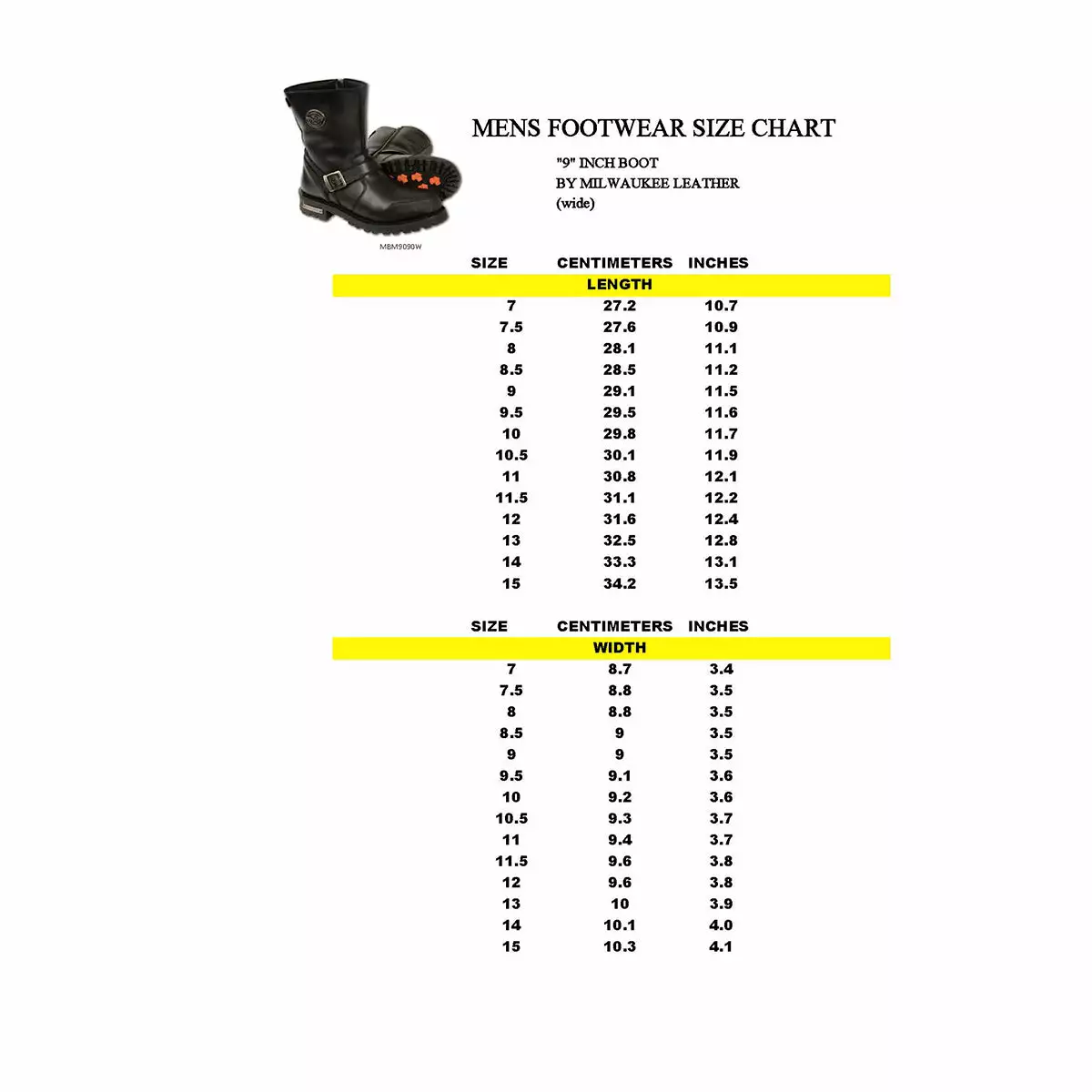 Milwaukee Leather MBM9090W Men's Black 'Wide Width' Classic Engineer Boots With Abrasion Guard 5 Milwaukee Leather MBM9090W Men's Black 'Wide Width' Classic Engineer Boots With Abrasion Guard - Image 3