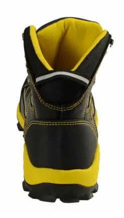 Bazalt MBM9122 Men's Black With Yellow Water And Frost Proof Leather Outdoor Lace-Up Boots -Winter shoes Sales Shop mbm9122 b