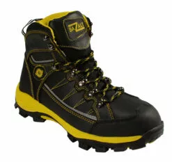 Bazalt MBM9123ST Men's Black With Yellow Water And Frost Proof Leather Boots With Composite-Toe 24 Bazalt MBM9123ST Men's Black With Yellow Water And Frost Proof Leather Boots With Composite-Toe -Winter shoes Sales Shop mbm9123st
