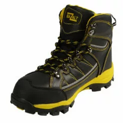 Bazalt MBM9123ST Men's Black With Yellow Water And Frost Proof Leather Boots With Composite-Toe 22 Bazalt MBM9123ST Men's Black With Yellow Water And Frost Proof Leather Boots With Composite-Toe -Winter shoes Sales Shop mbm9123st a