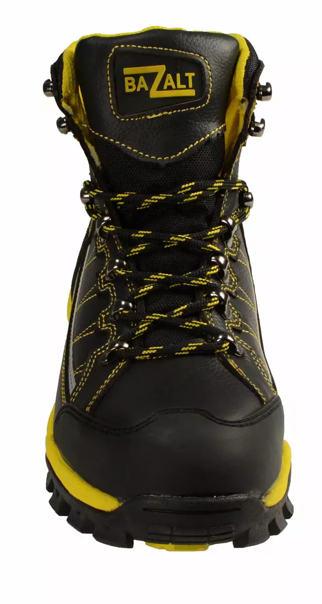 Bazalt MBM9123ST Men's Black With Yellow Water And Frost Proof Leather Boots With Composite-Toe 12 Bazalt MBM9123ST Men's Black With Yellow Water And Frost Proof Leather Boots With Composite-Toe - Image 10