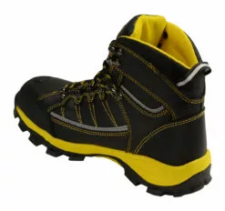 Bazalt MBM9123ST Men's Black With Yellow Water And Frost Proof Leather Boots With Composite-Toe 21 Bazalt MBM9123ST Men's Black With Yellow Water And Frost Proof Leather Boots With Composite-Toe -Winter shoes Sales Shop mbm9123st s2