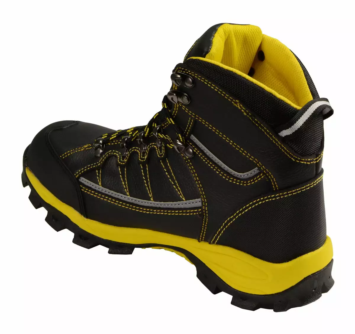 Bazalt MBM9123ST Men's Black With Yellow Water And Frost Proof Leather Boots With Composite-Toe 10 Bazalt MBM9123ST Men's Black With Yellow Water And Frost Proof Leather Boots With Composite-Toe - Image 8