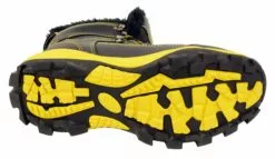 Bazalt MBM9124 Men's Faux Fur Lined Black With Yellow Water And Frost Proof Leather Outdoor Boots -Winter shoes Sales Shop mbm9124 sole2