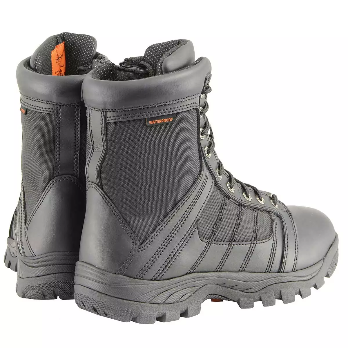 Milwaukee Leather MBM9130WP Men’s Black Lace-Up Waterproof Work Boots 10 Milwaukee Leather MBM9130WP Men’s Black Lace-Up Waterproof Work Boots - Image 8