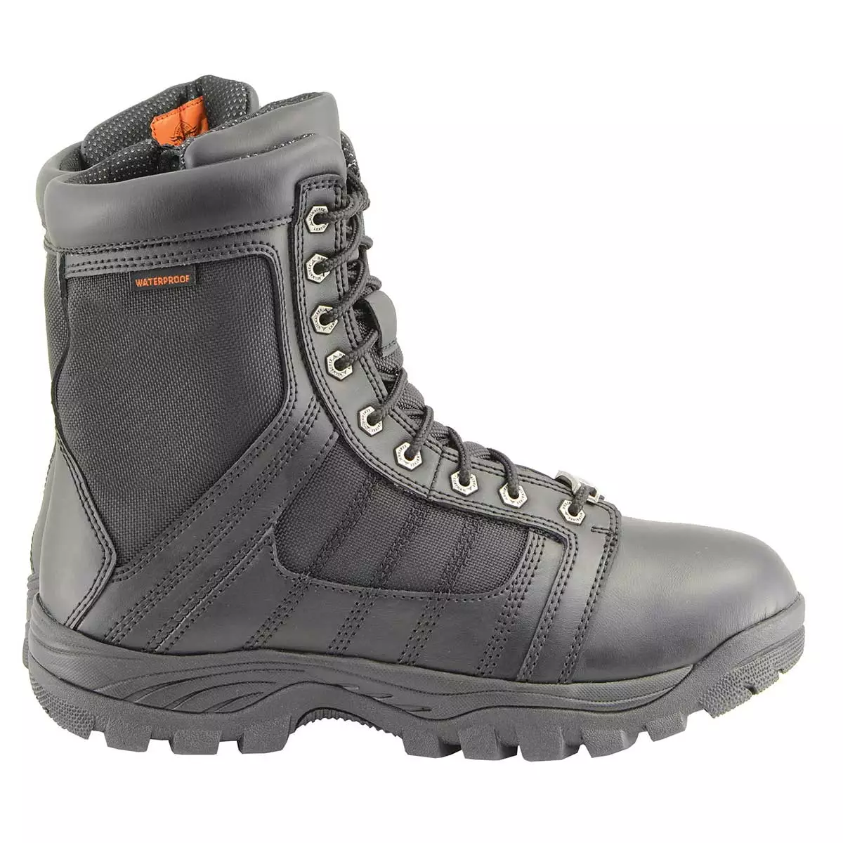 Milwaukee Leather MBM9130WP Men’s Black Lace-Up Waterproof Work Boots 11 Milwaukee Leather MBM9130WP Men’s Black Lace-Up Waterproof Work Boots - Image 9