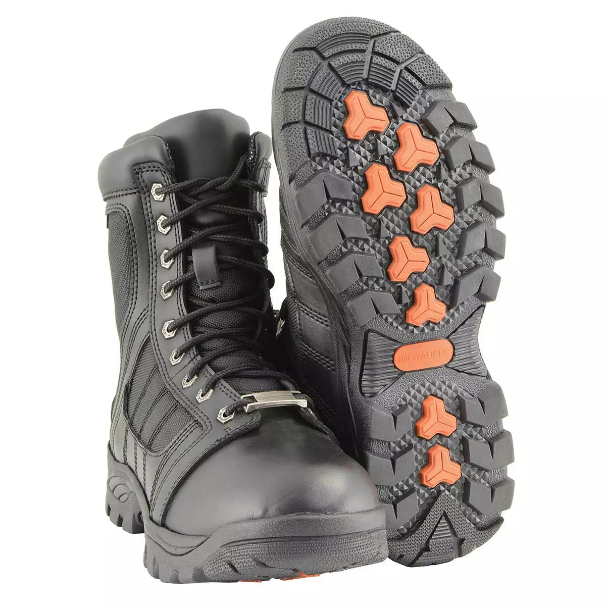 Milwaukee Leather MBM9130WP Men’s Black Lace-Up Waterproof Work Boots 4 Milwaukee Leather MBM9130WP Men’s Black Lace-Up Waterproof Work Boots - Image 2