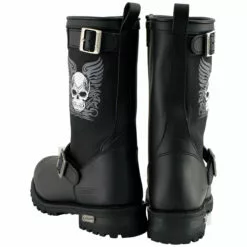 Xelement X19405 Men's Black Tribal Skull Leather Motorcycle Boots With Poron Cushion Insoles 16 Xelement X19405 Men's Black Tribal Skull Leather Motorcycle Boots With Poron Cushion Insoles -Winter shoes Sales Shop x19405 3