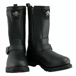 Xelement X19405 Men's Black Tribal Skull Leather Motorcycle Boots With Poron Cushion Insoles 20 Xelement X19405 Men's Black Tribal Skull Leather Motorcycle Boots With Poron Cushion Insoles -Winter shoes Sales Shop x19405 7