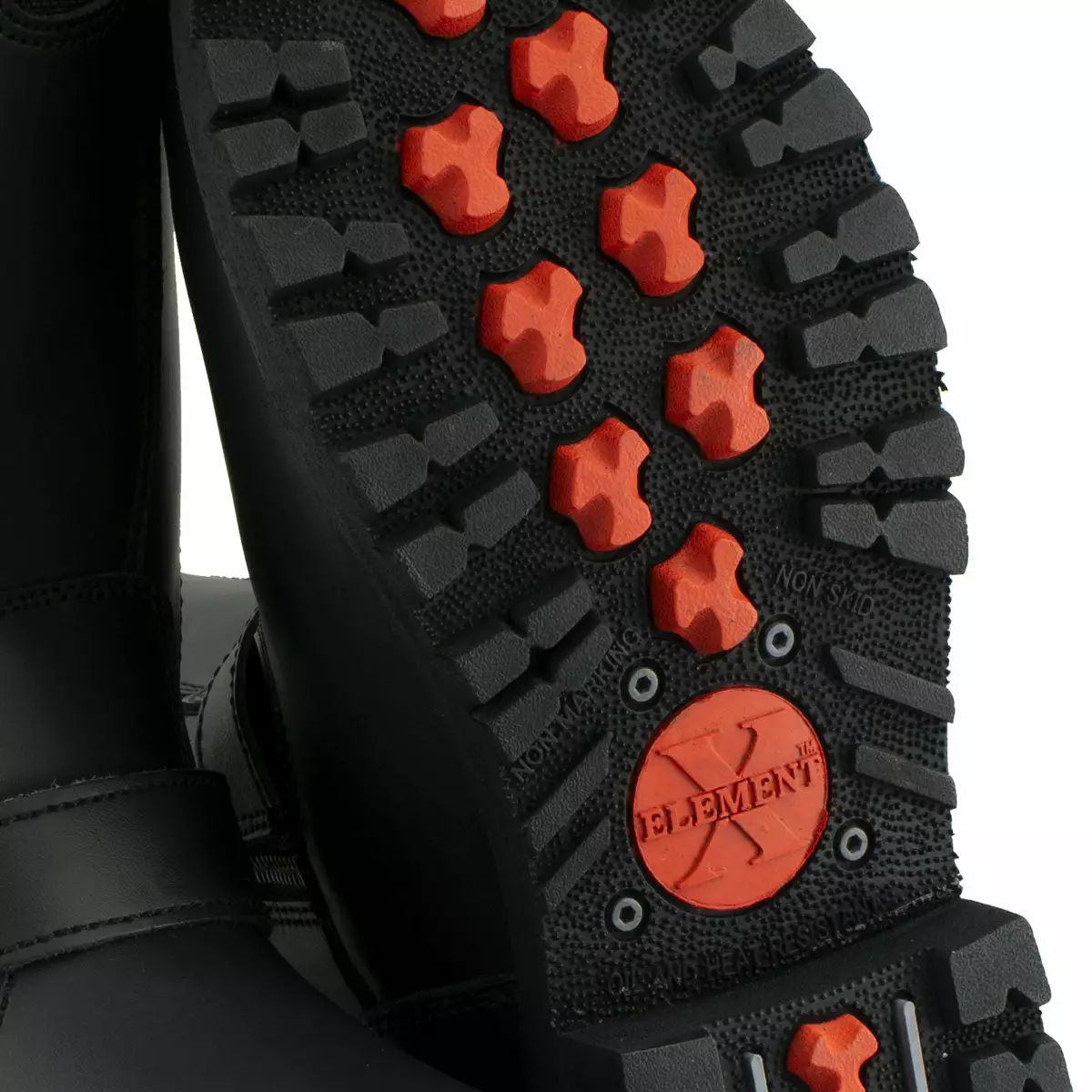 Xelement X19405 Men's Black Tribal Skull Leather Motorcycle Boots With Poron Cushion Insoles 11 Xelement X19405 Men's Black Tribal Skull Leather Motorcycle Boots With Poron Cushion Insoles - Image 9