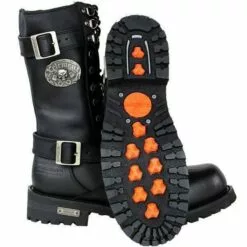 Xelement X19409 Men's Black 'Fury' 12-Inch Leather Lace-Up Motorcycle Performance Boots -Winter shoes Sales Shop x19409 8 lo 14bff22e fb30 46fc b212 55808de1f162